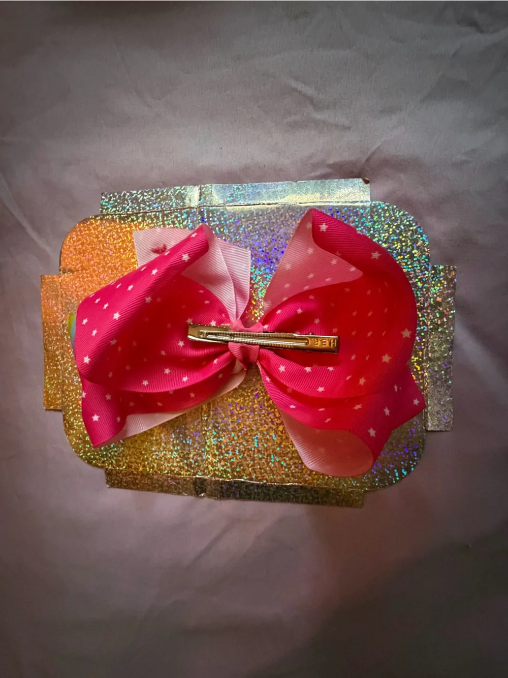 Pink Unicorn Bow Hair Clip for Kids